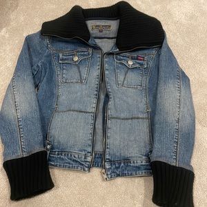 Fabric and Jean Jacket